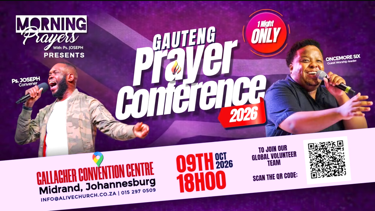 Alive Church Gauteng Prayer Conference poster